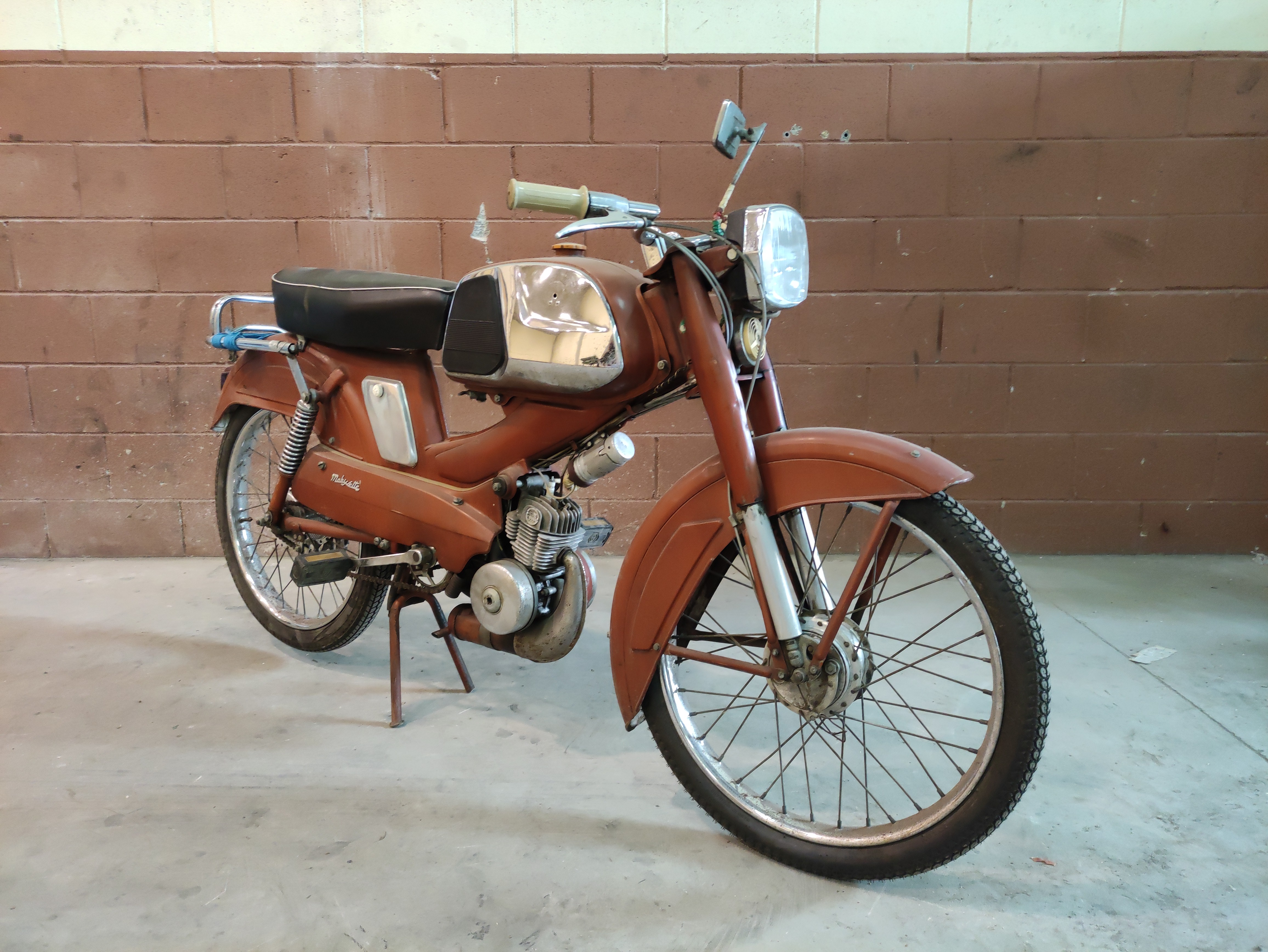 motocicleta mobylette campera naranja noprobada 1u